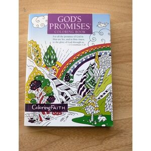 God's Promises Coloring Book Thomas Nelson Bible Verse Paperback Adult Brand NEW